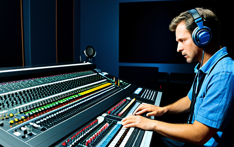 **Prompt:** "A professional sound engineer in a modern recording studio, fully clothed in appropriate attire, adjusting audio levels on a mixing console, safe for work, perfect anatomy, natural proportions, high-quality studio lighting, professional, family-friendly."