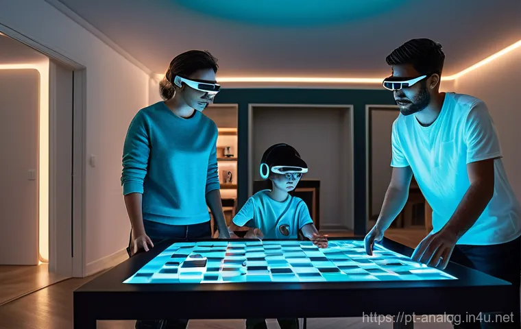 아날로그 게임과 디지털 게임의 차이 - A young adult, wearing modern and comfortable clothing along with a sleek gaming headset, is intense...