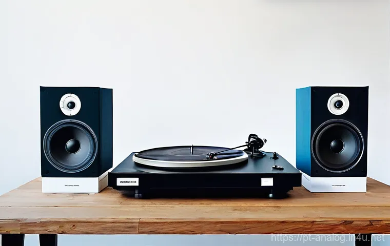 아날로그 음악 - **Prompt 2: The Immersive Ritual of Listening**
    "An atmospheric, wide shot capturing a dedicated...