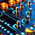 아날로그 다이오드 - A highly detailed close-up illustration of various types of diodes&mdash;rectifier diode, Zener diode, Sch...